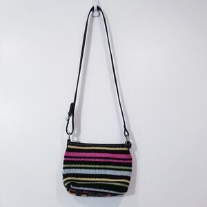 The SAK Striped Knitted Crossbody Bag